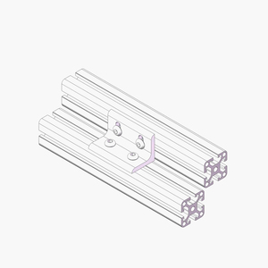 Trung Quốc Nhà sản xuất 6016 <span class=keywords><strong>4</strong></span> <span class=keywords><strong>l</strong></span>ỗ rãnh bên trong khung góc 30 mét <span class=keywords><strong>L</strong></span> hình dạng khung 30*30 mét cho nhôm hồ sơ 25 30 40 - Product Image 3