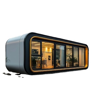 Cabaña Prefabricada Resistente al Agua, Estilo Apple Cabin, para <span class=keywords><strong>Club</strong></span> Náutico, Recepción Costera, Alquiler Temporal de Lujo - Product Image 1