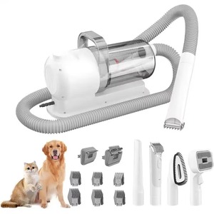 Kit Profesional de Aseo para Mascotas 5 en 1, Cortadora de Pelo para <span class=keywords><strong>Perros</strong></span>, 99% de Succión, Alta Potencia, Bajo Ruido, ABS, Voltaje Universal - Product Image 2