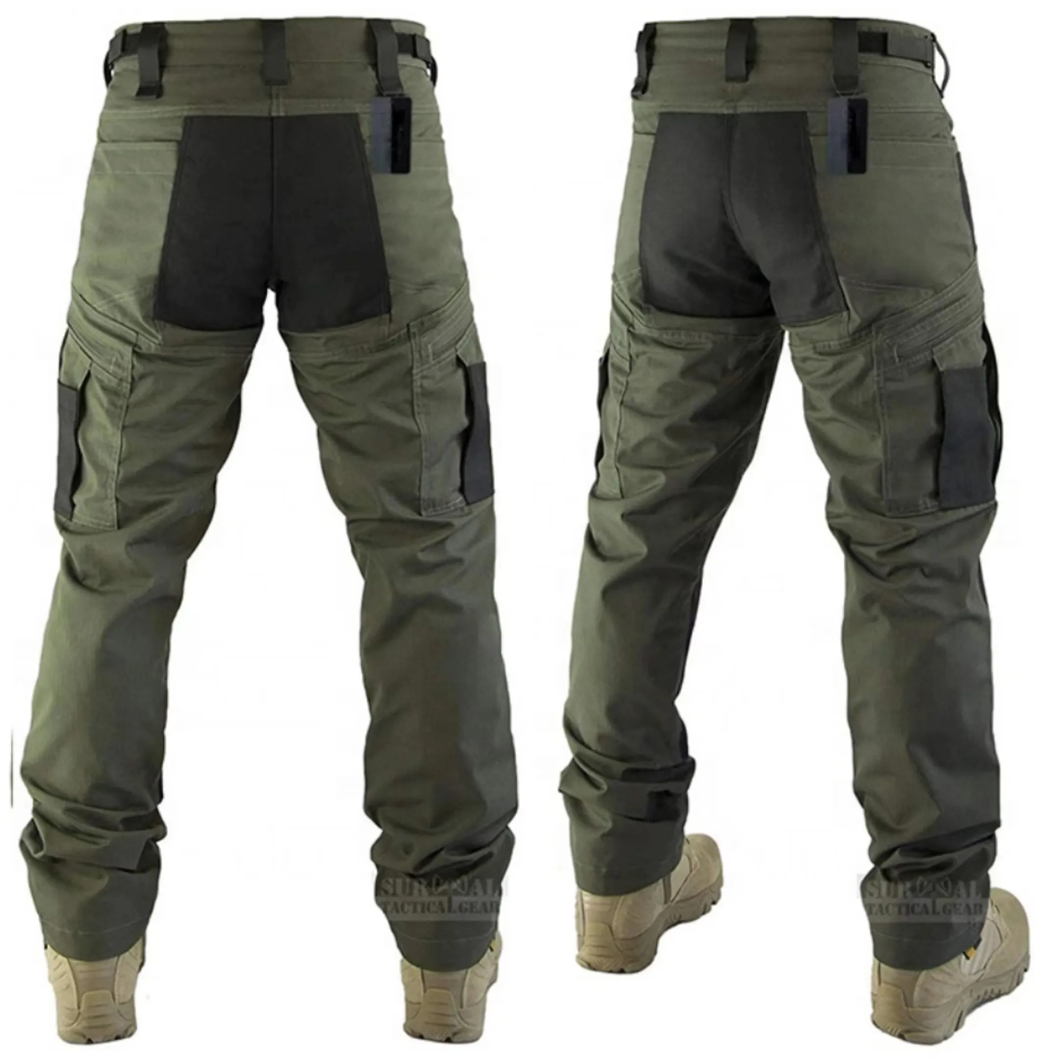 Pantalones tácticos de carga impermeables para hombre, pantalón de trabajo ligero y transpirable, para exteriores, senderismo, caza, talla grande