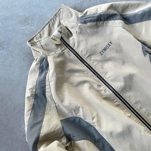 Clothing Manufacturers Custom Nylon Windbreaker <b>Zip</b> <b>up</b> <b>Jackets</b> High Quality Design Windproof Waterproof Coat Windbreaker <b>Jacket</b> - Product Image 3