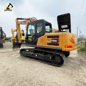 Custom Supply Low Hour 14100KG Energy Saving Engine Refurbished 69kW 2024 Sany 155c Used Excavator for Mining - Product Image 3