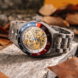 Bobobird 남성과 여성을위한 기계식 방수 나무 시계 나무 손목 시계 도매 나무 시계 - Product Image 3