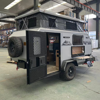 Mini camping-car remorque caravane fabricants chine rv pop up camper voyage remorque maison mobile expédition rv