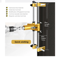 Ouvreur de trou de serrure de porte en acier Durable OEM DIY Kit de menuiserie Installation rapide Outil de serrure intérieure Mortaiseuse Slotter Jig