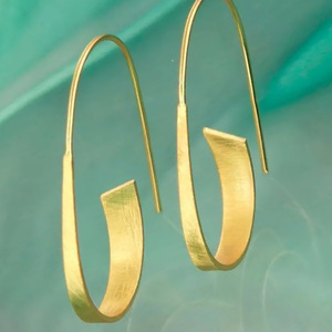 Orecchini a Cerchio Vintage con Perline per Donne, Stile Retrò, Gioielli di Moda all'Ingrosso - Product Image 1