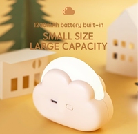 Portable LED veilleuse mignon nuage Mini lampe de bureau Rechargeable enfants veilleuse Camping lampe de chevet chambre veilleuses