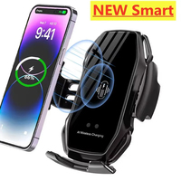 Chargeur sans fil de haute qualité d'usine support de téléphone de voiture automatique support de charge sans fil de voiture rapide 15W pour iPhone 15 14 Samsung Xiaomi