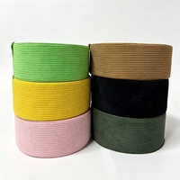 Ruban en velours côtelé de 3 pouces (75 mm) - 25 yards - DIY pour nœuds pour cheveux - Emballage cadeau - Vente en gros - En stock