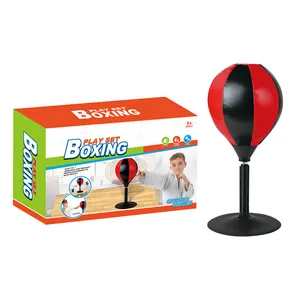 Hadiah Berkualitas Tinggi untuk Anak Laki-laki Rekan Kerja Punch Ball dengan Cangkir Hisap untuk Ketegangan Refleks Berdiri Bebas Desktop Punching Boxing Mainan