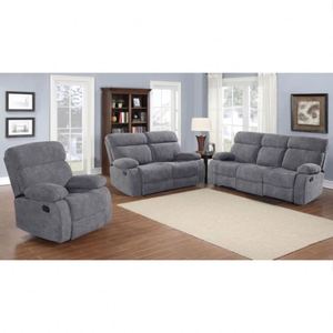 Frank Furniture Elegant Traditional Design 321-Seater Recliner <b>Sofa</b> Set High Quality Air Leather <b>Material</b> for Bean Bag <b>Sofas</b> - Product Image 5