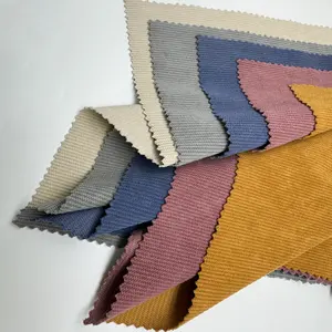 100% Polyester pürüzsüz çin mobilya ev tekstili kadife gerilmiş kadife kanepe kumaşı düz renk döşeme ev Deco kumaş
