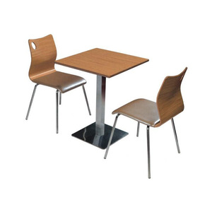 Tavolo da Pranzo Moderno Minimalista Addreen in Legno Chiaro con <span class=keywords><strong>Gambe</strong></span> in Ferro Nero, Ignifugo, Durevole e Portatile <span class=keywords><strong>per</strong></span> Hotel - Product Image 6