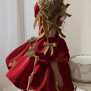 <span class=keywords><strong>Abito</strong></span> <span class=keywords><strong>da</strong></span> <span class=keywords><strong>Principessa</strong></span> per <span class=keywords><strong>Bambina</strong></span> con Gonna a Palloncino in Tulle, per Esibizioni di Pianoforte, Violino, Matrimoni e Cerimonie - Product Image 5