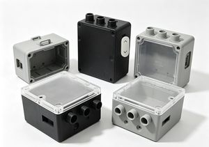 Caja de Conexiones Electrónicas de Plástico, Carcasa Moldeada por Inyección, Varios Tamaños y Colores - Product Image 2