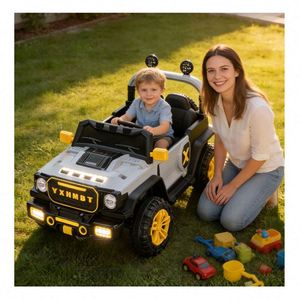 Children Electric 4-Wheel Ride-On Car Plastic Quad 390 Motor 12V7Ah Battery App Enabled <b>USB</b> Light Flash Durable 2 to 4 Years MP3 - Product Image 2