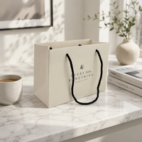 Sacs d'emballage en papier laminé de luxe pour vêtement avec logo personnalisé Sacs à provisions cadeaux pour chaussures et vêtements robes