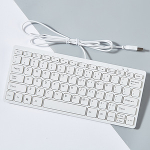 Clavier filaire optique mécanique ultra-fin à 78 touches avec touches multimédias, léger et portable, USB pour PC - Product Image 3