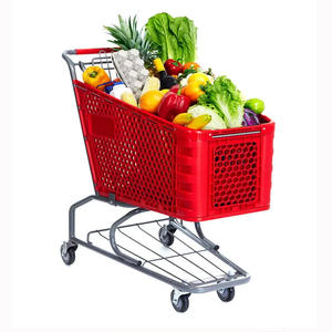 Chariot à provisions en plastique personnalisé avec logo en <span class=keywords><strong>PVC</strong></span> Style de la roue d'emballage de surface Caractéristique de couleur Origine Type Taille Magasins - Product Image 3