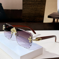 Nouvelles Lunettes de Soleil de Luxe Personnalisées avec Logo, Style Hip-Hop, pour Hommes et Femmes, Ornées de Diamants Brillants et de Zircons