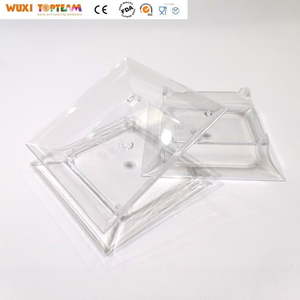 Plateau à dessert miniature écologique et résistant, plateau à bonbons transparent en cristal, plat en plastique, service de fête, mini-vaisselle - Product Image 6