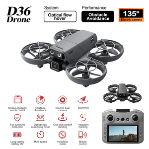 2026 New D36 Display Typ <strong>Remote</strong> Control Drone With Screen on <strong>Remote</strong> and Cameras Optical Flow Positioning Brush Unfold Quadcopter - Product Image 6