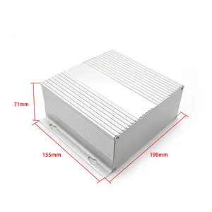 SZOMK AK-C-A6 Enclosure Aluminium Dudukan Dinding 155*190*71Mm Kotak Distribusi Profil Ekstrusi Aluminium Listrik