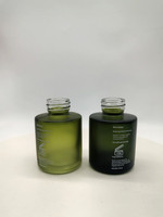 Bouteille en verre givré transparent Huile essentielle Bouchon à vis 10ml 20ml 30ml 50ml 60ml avec diffuseur de roseaux Bouteille en verre