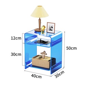 Factory Wholesale Portable Modern Multi-Use Acrylic <strong>Record</strong> <strong>Player</strong> Bedside/Side <strong>Table</strong> - Product Image 5