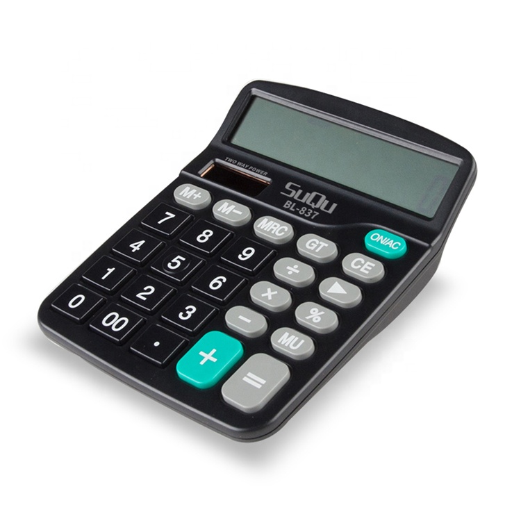 Распродажа от производителя, калькулятор на солнечной батарее с двойным питанием, дешевый настольный калькулятор