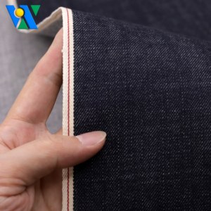 <span class=keywords><strong>Tessuto</strong></span> Denim Cimosato 100% Cotone 13.5oz, <span class=keywords><strong>Tessuto</strong></span> <span class=keywords><strong>Jeans</strong></span> Grezzo Cimosato di Qualità Premium, Rotolo di <span class=keywords><strong>Tessuto</strong></span> Denim Twill Blu Scuro - Product Image 5