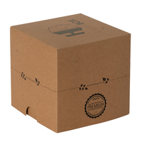Emballage de parfum cosmétique haut de gamme écologique, boîte de vente au détail personnalisée, couvercle et base en carton kraft, cadeau pour crème pour le visage, huile essentielle