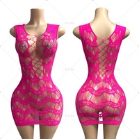 Vêtements de danse en tissu résille avec bikini tenues de danseuse en maille Costumes sexy exotiques ELITES Fashion