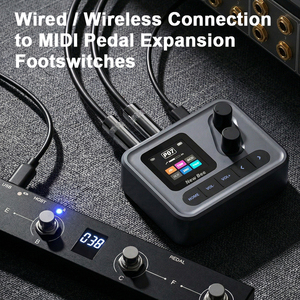 Pédale multi-effets de marque avec <span class=keywords><strong>80</strong></span> présélections modifiables, 40 effets sonores, fonction métronome, processeur de pédale multi-effets pour guitare - Product Image 5