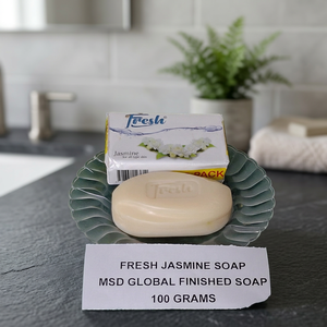 สบู่ก้อนออร์แกนิคกลิ่นมะลิสด 100 กรัม ผลิตจากน้ำมันปาล์ม เหมาะสำหรับทุกสภาพผิว ช่วยเพิ่มความชุ่มชื้น อายุการเก็บรักษา 2 ปี - Product Image 4