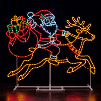 Guirlandes lumineuses LED personnalisées, affichage de motifs 2D, éclairage décoratif extérieur pour centre commercial, parc à thème, exposition commerciale, festival
