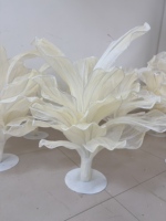Fleurs géantes artisanales de style luxueux avec support, décoration florale pour mariage et fournitures pour la décoration de mariage, fleurs artificielles