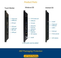 Monitor de Pantalla Táctil Capacitiva TouchWo, Nuevo, USB Serial, 14/15'', Resolución 1920x1080, 16:9, Serie Empresarial, 1 Año de Garantía