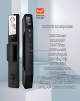 Cerradura Inteligente SMT YG1 con Reconocimiento Facial, Videoportero, Tarjeta de Memoria, Almacenamiento en la Nube, Wi-Fi, Control por Aplicación IP para Puerta de Acero de Casa/Hotel