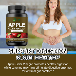 Top Quality Apple Cider <b>Vinegar</b> Capsules Convenient Digestive Support Promotes Steady Energy with Apple Cider 60 Capsules - Product Image 6