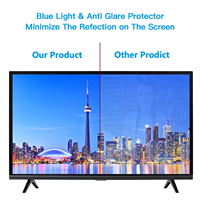 Protection d'écran TV 55 pouces en PET HD transparent, anti-lumière bleue, anti-traces de doigts, anti-reflets, anti-explosion, avec colle de fixation – Vente en gros