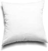 Oreiller en fibre de polyester 20x20 pouces avec housse en tissu brossé, oreiller doux pour dormir, blanc, literie d'hôtel, oreiller pour la maison