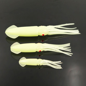 Alpha Rubber <span class=keywords><strong>Mauler</strong></span> Squids 75mm 100mm 120mm Plastique souple Thon Pêche à la traîne Squid Lure Big Game Trolling Lures and Tackle - Product Image 5