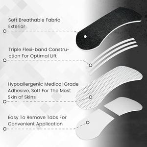 แผ่นปิดจมูกสำหรับผู้ใหญ่ แรงยึดติดสูง สำหรับเล่นกีฬา สีดำ ระบายอากาศได้ดี กันน้ำมัน กันเหงื่อ ใช้ได้กับร่างกาย - Product Image 3