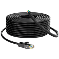 Cable de Red Ethernet Cat6 de 6 Pulgadas (0.15m), 28AWG, Sin Blindaje (U/UTP), PVC CM, Diámetro Pequeño, Alta Flexibilidad, Azul