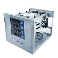 NAS 4 baies pour ordinateur de bureau (sans disques) avec interface USB, compatible avec carte graphique de 230 mm