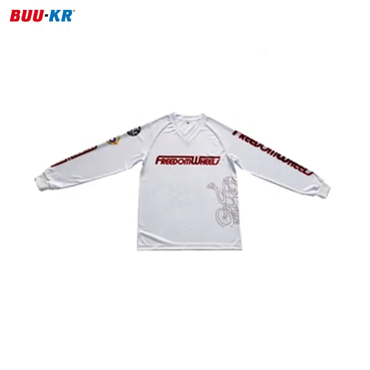 Men T-shirt Print Buker High Quality Wholesale White Stripes Kids Plain Oversize Custom Logo Long Sleeve T-Shirts For Men