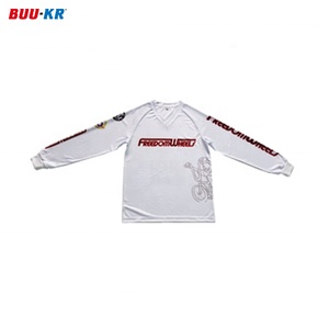 Buker alta calidad al por mayor rayas blancas niños llano de gran tamaño logotipo personalizado camisetas de manga larga para los hombres - Product Image 1