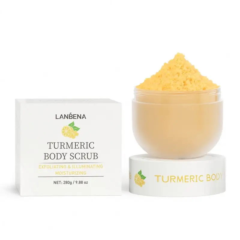 Nghệ cơ thể chà loại bỏ da chết nuôi dưỡng & giữ ẩm với Vitamin exfolianting làm trắng mặt và cơ thể chà