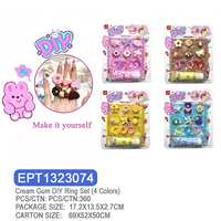 Kit de fabrication de bijoux créatifs DIY EPT : colle crémeuse, épingles à cheveux et bagues pour filles